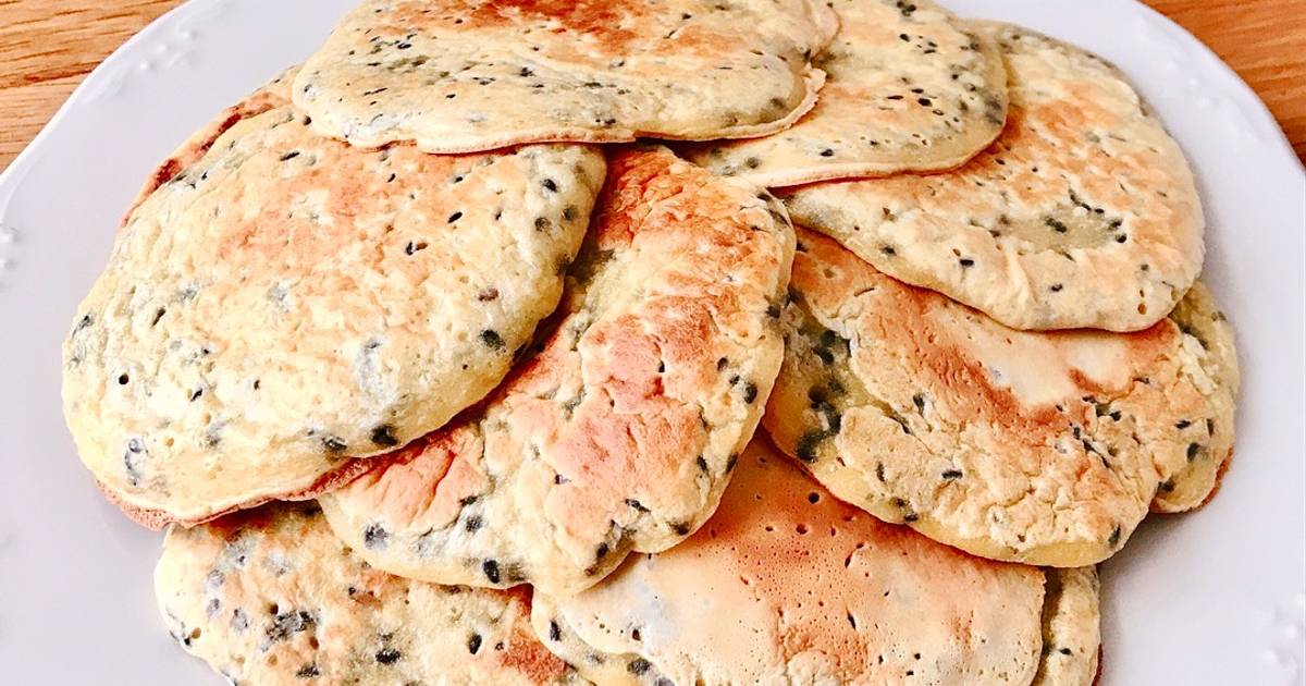 💚 Bánh Pancake Bột Mì Mè Đen