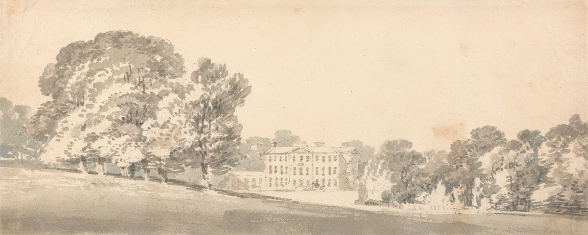A Three Storied Georgian House in a Park ca 1795