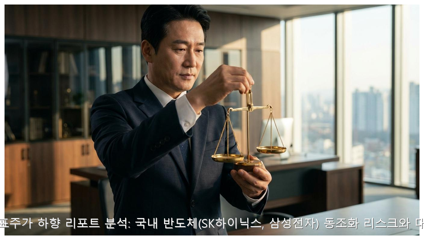 마이크론 목표주가 하향 리포트 분석: 국내 반도체(SK하이닉스, 삼성전자) 동조화 리스크와 대응 시나리오 핵심 안내 및 분석 인포그래픽 (6)