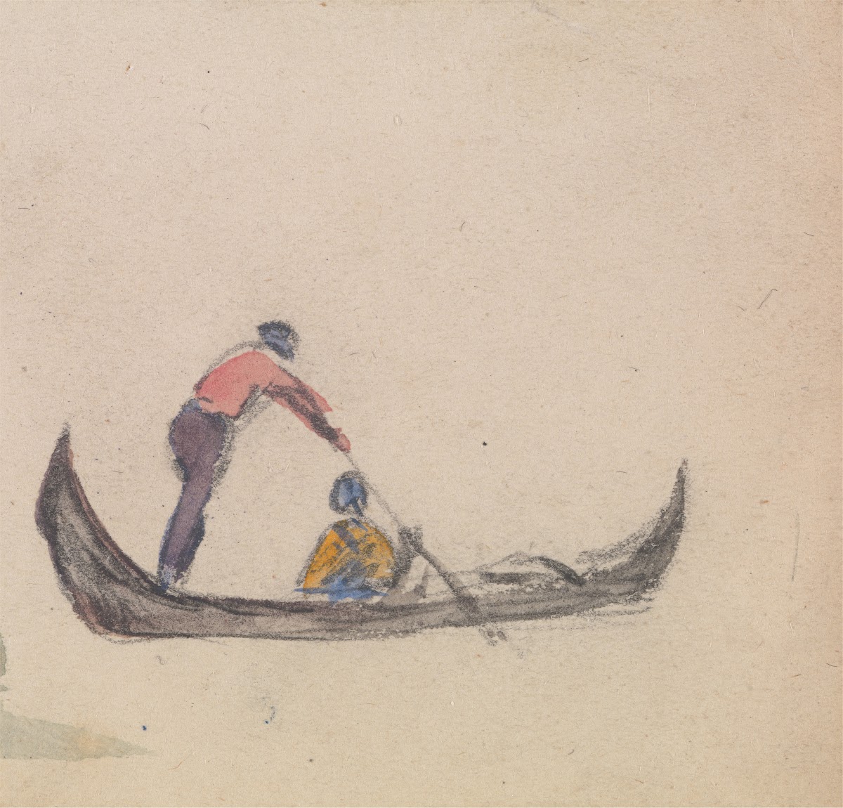 One of a Group of Three Studies of Gondolas