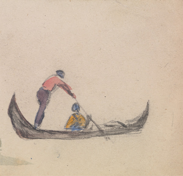 One of a Group of Three Studies of Gondolas