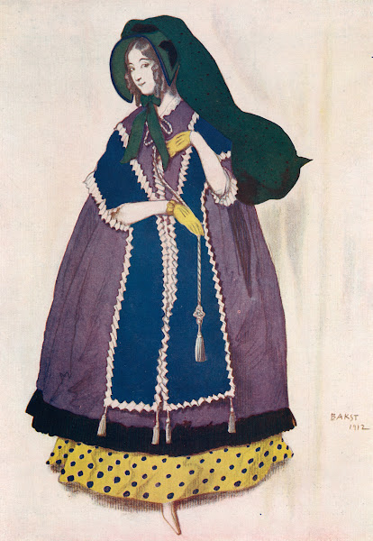 Projet de costume exécuté par Léon Bakst pour le ballet Les papillons 1912