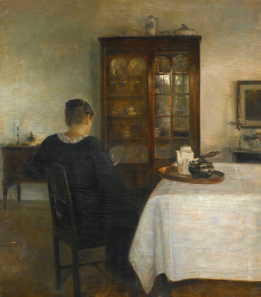 The artists wife in an interior