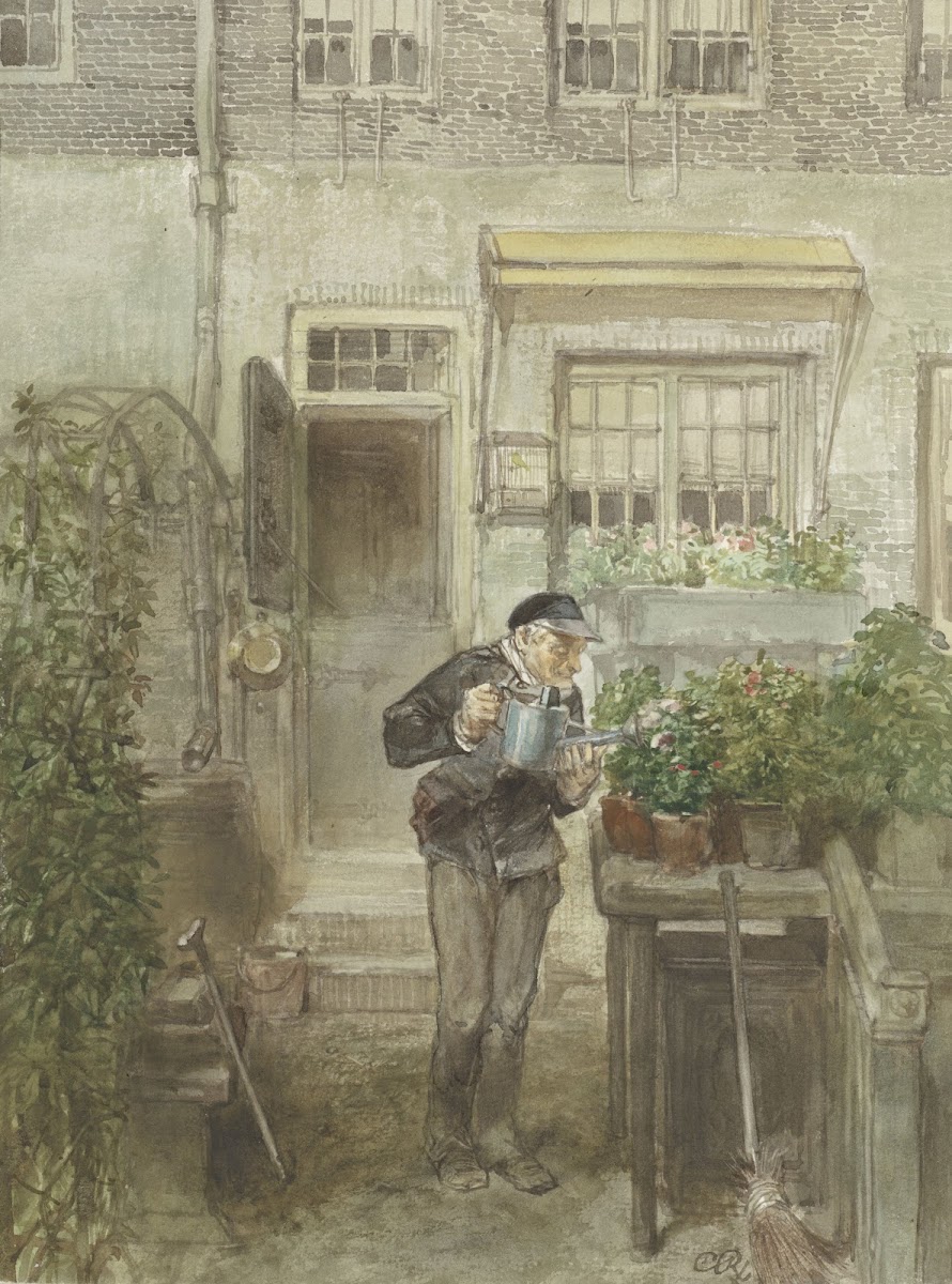 De bloemenliefhebber 1880