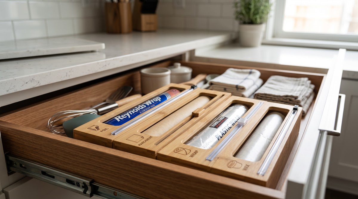 Best Wrap and Foil Organizers for Kitchen Drawers (2026) - BEST BUDGET — IN CONTEXT