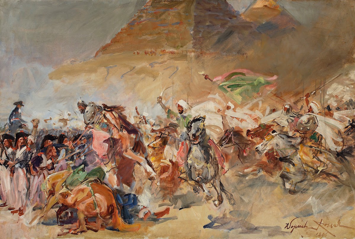 Battle of the Pyramids sketch 1896
