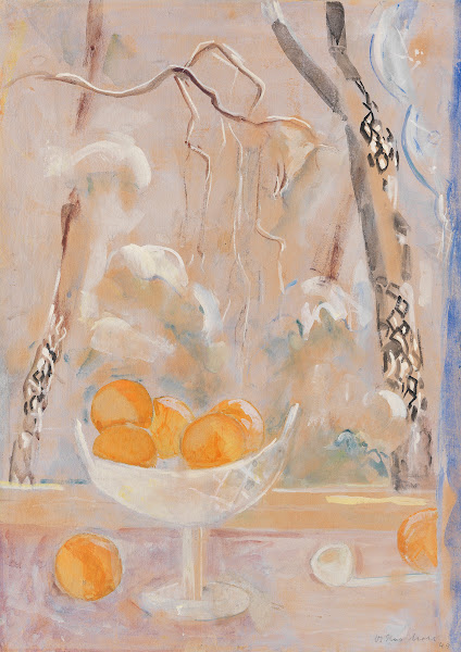 Obstschale mit Winterlandschaft 1945