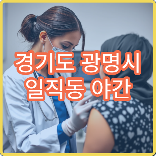 경기도 광명시 일직동 야간 내과 진료 병원 늦은 밤 진료