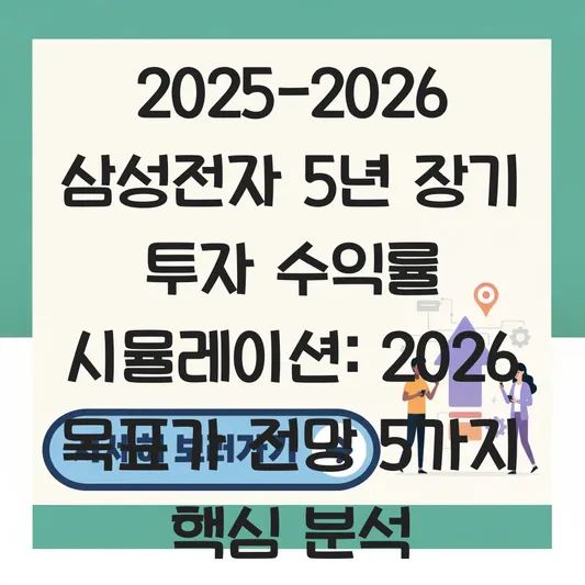 삼성전자 5년 장기 투자 시 실제 수익률 시뮬레이션 및 2026년 주가 목표가 전망 대표 이미지