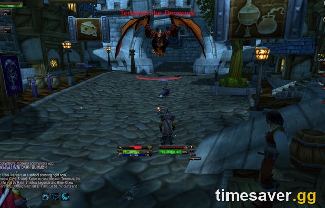 WoW Season of Discovery players active in a Classic city on a live realm