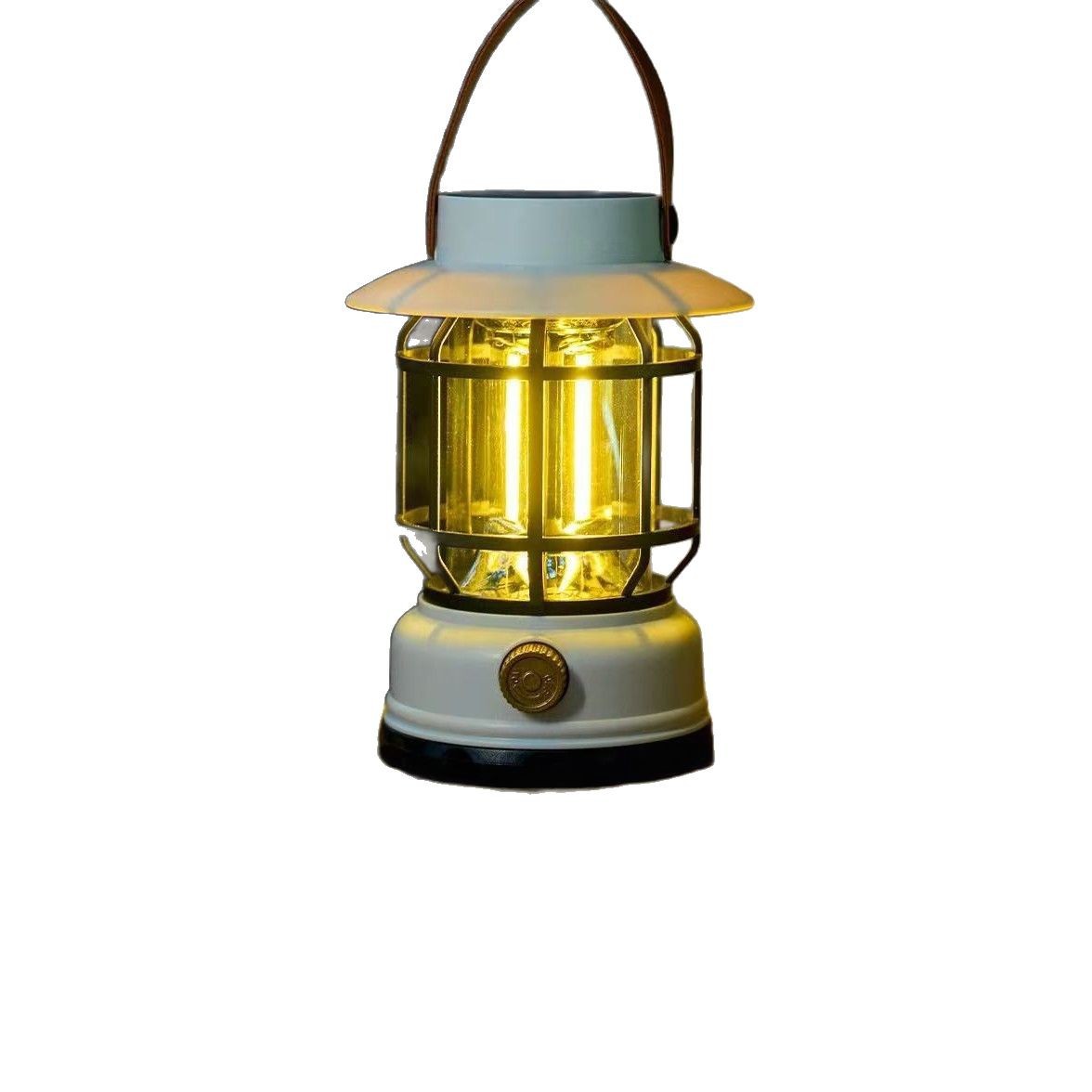 LED camping lamp with battery and emergency light function