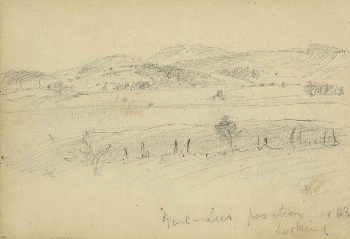 Genl Lees position 1863 looking 1863