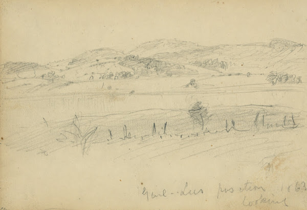 Genl Lees position 1863 looking 1863