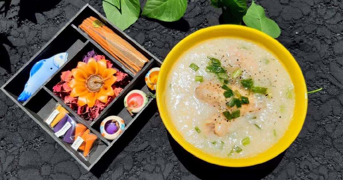 Cháo cánh gà và da gà