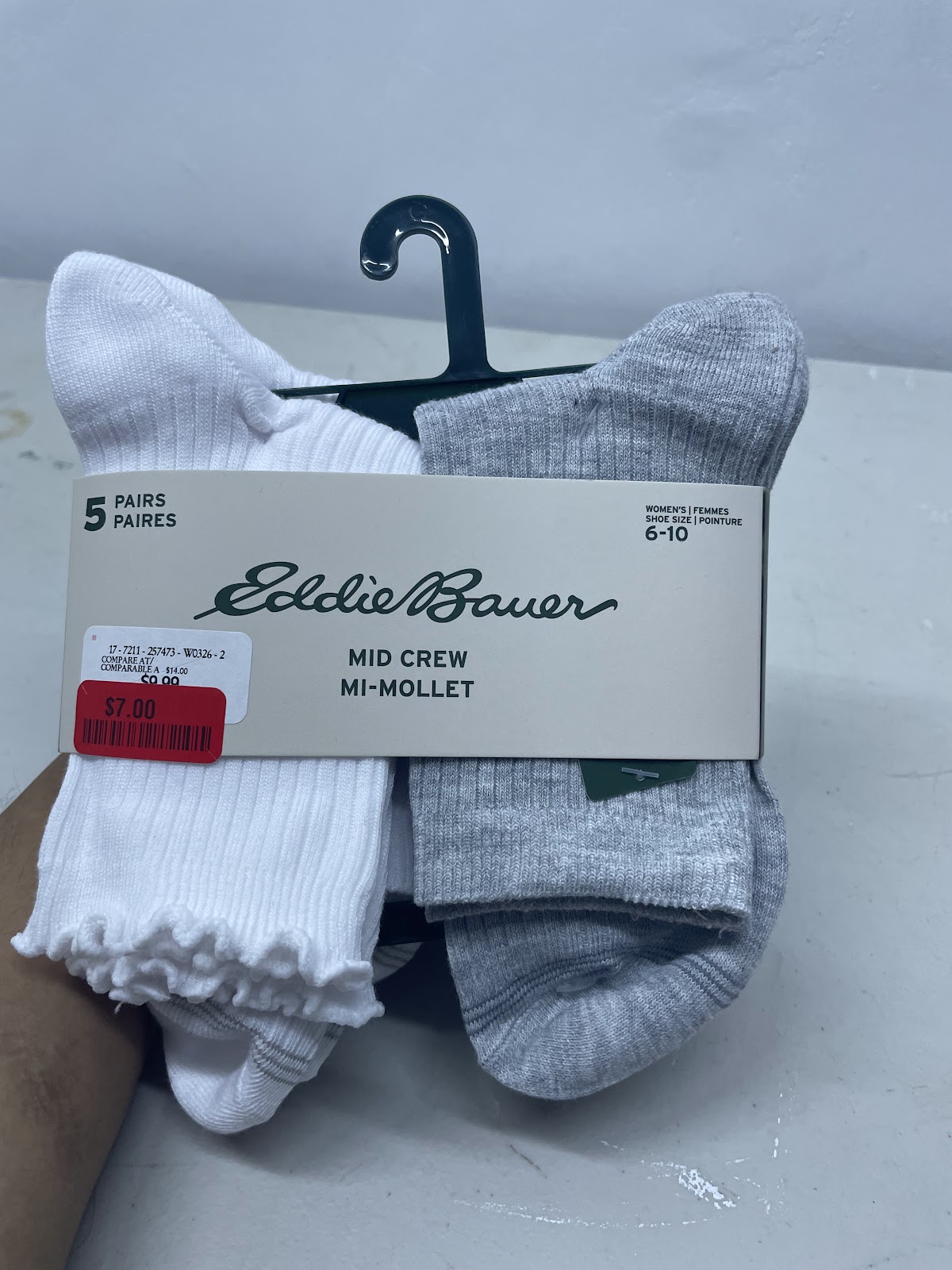 EB Socks 5pairs Assorted #2137