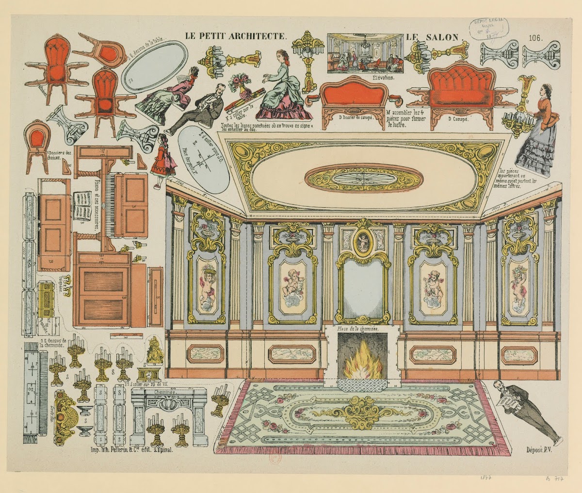 Le petit architecte 106 Le salon 1877