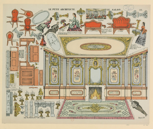 Le petit architecte 106 Le salon 1877