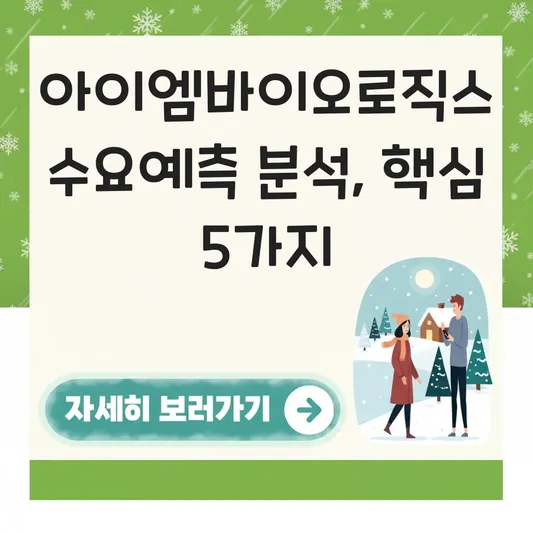 아이엠바이오로직스 수요예측 결과 분석