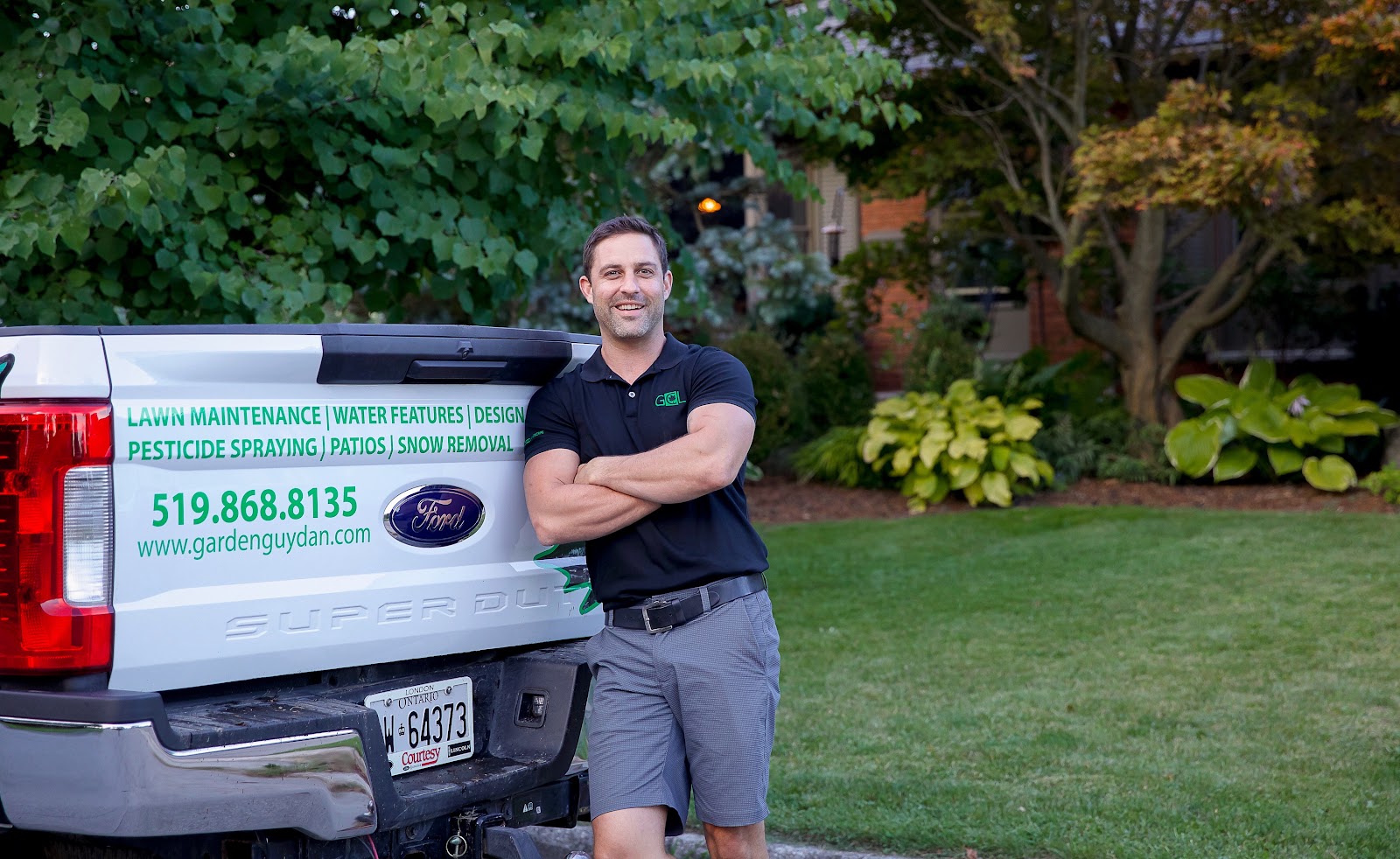 Completed residential hardscaping project in London, Ontario