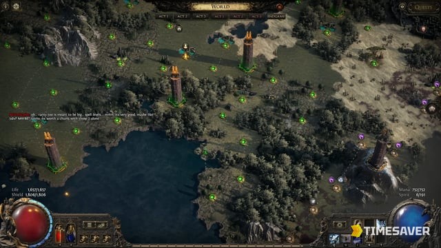 PoE2 endgame Atlas world map — high-tier mapping is the engine of Divine Orb income