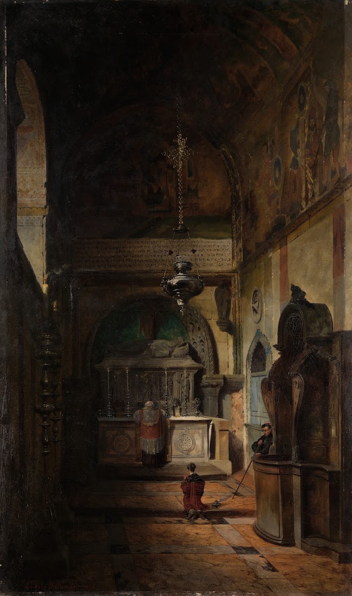 Blick in die Kapelle Sant Isidro in Venedig 1879