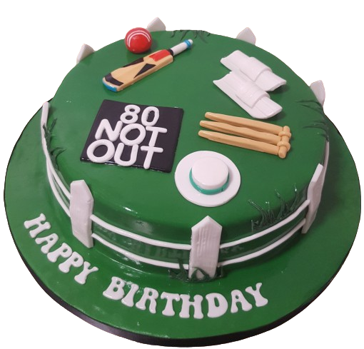 Cricket Themed Birthday Cake CB-NC106