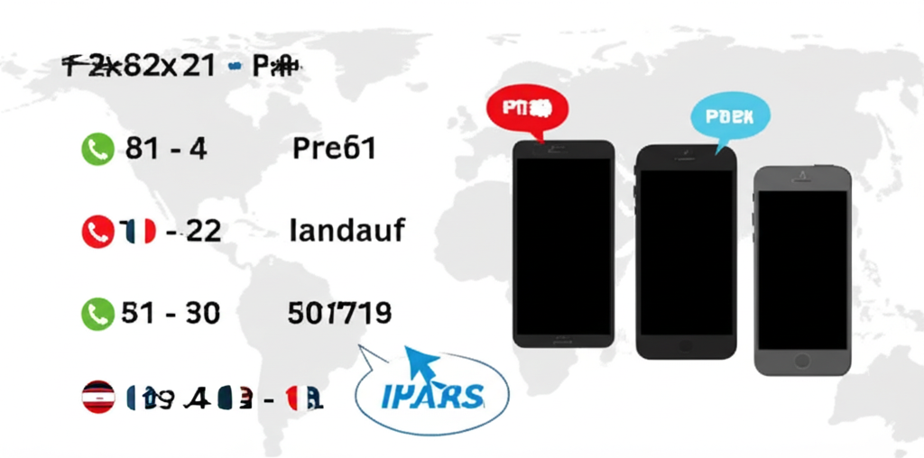 Mobiltelefon Vorwahl für globale Anrufe