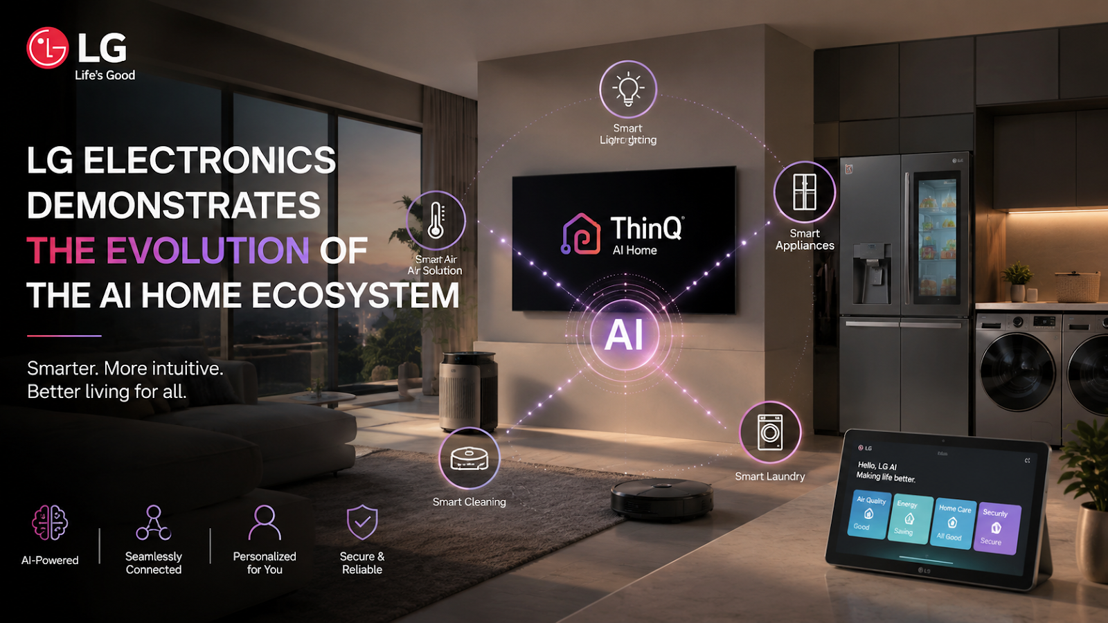 LG Unveils Vision for AI-Powered ‘Zero Labor Home’, Showcases Future of Connected Living