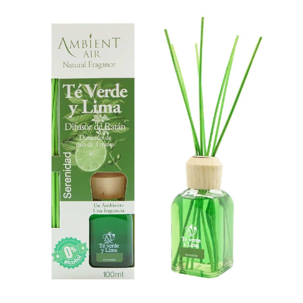 Difusor de varillas Ambientair™ aroma té verde y lima