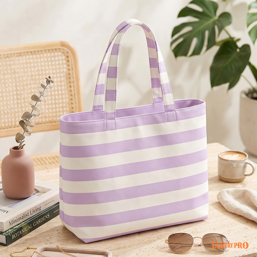 Hand Embroidered Horizontal Tote Bag - GS-621