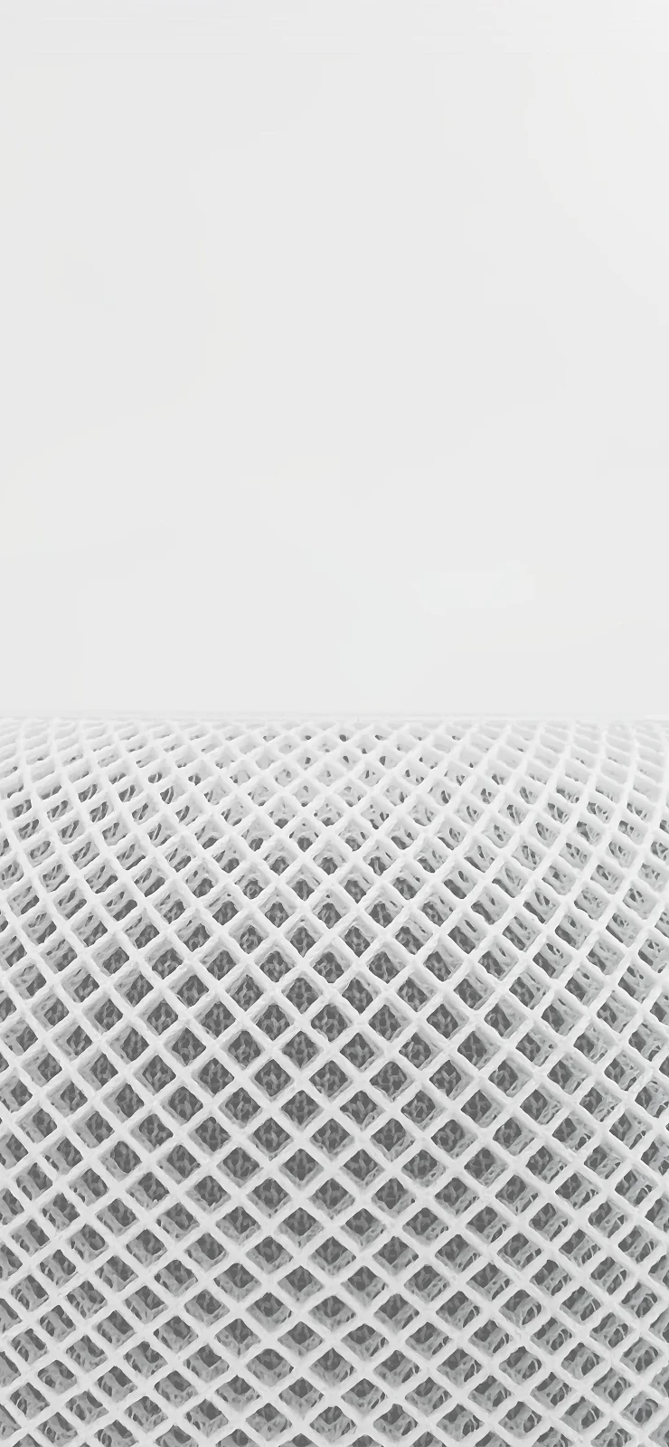 White Minimalist Mesh Texture - Minimalist Macro Photography 2K iPhone Wallpaper (2086x4512)