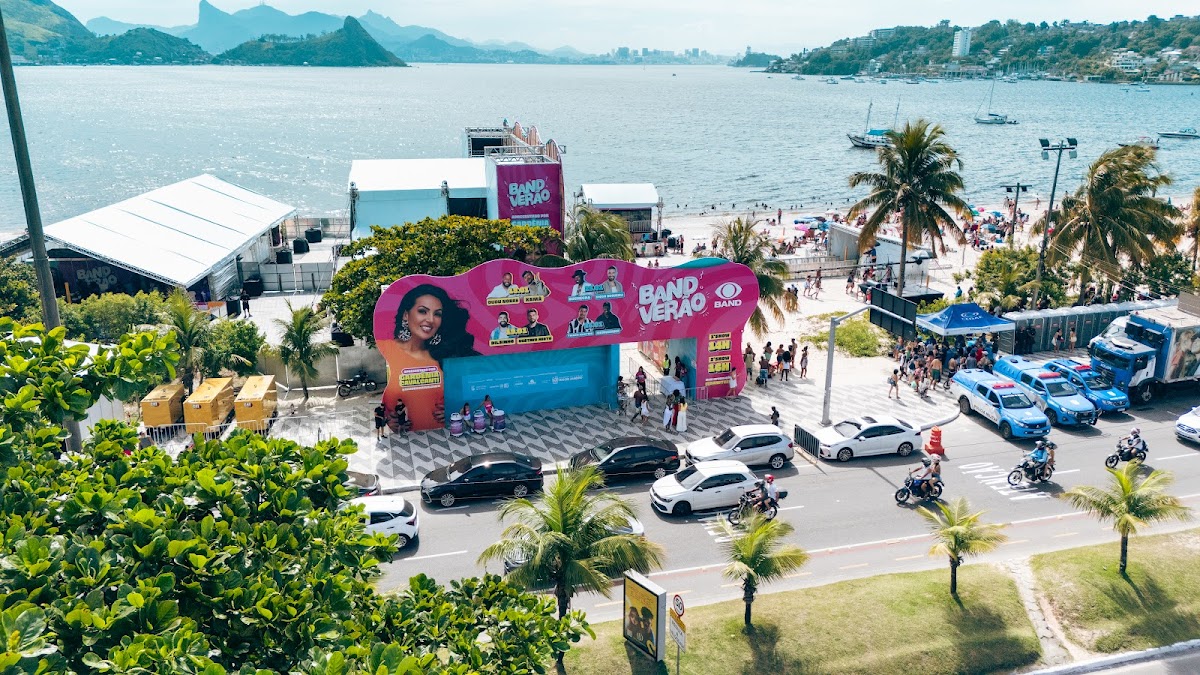 Drone — vista aérea do festival