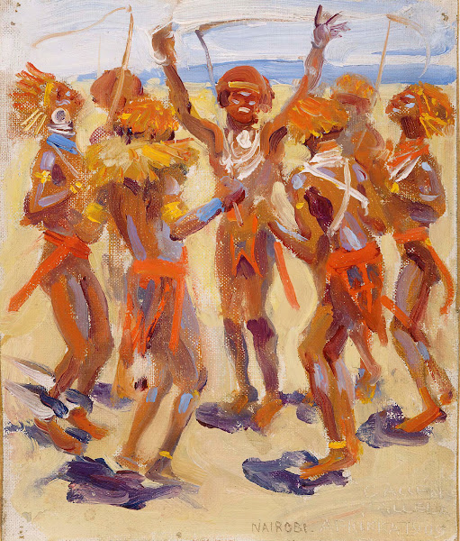Dancing Kikuyu Warriors 1909