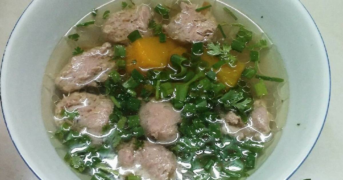 Chả quết nấu canh bí đỏ