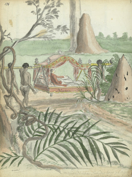 Palankijn met dragers 1785