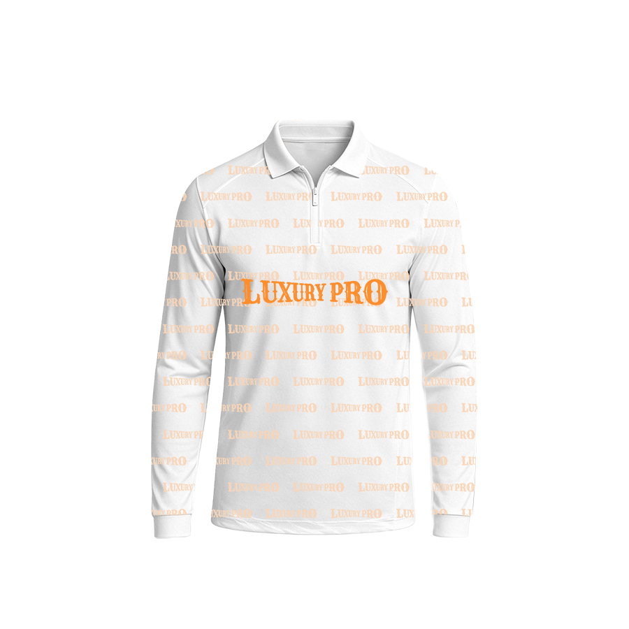 AOP MEG Flap Zip Polo with Cuff