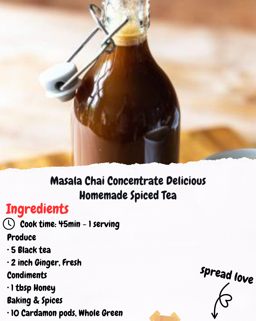 Masala Chai Concentrate Delicious Homemade Spiced Tea