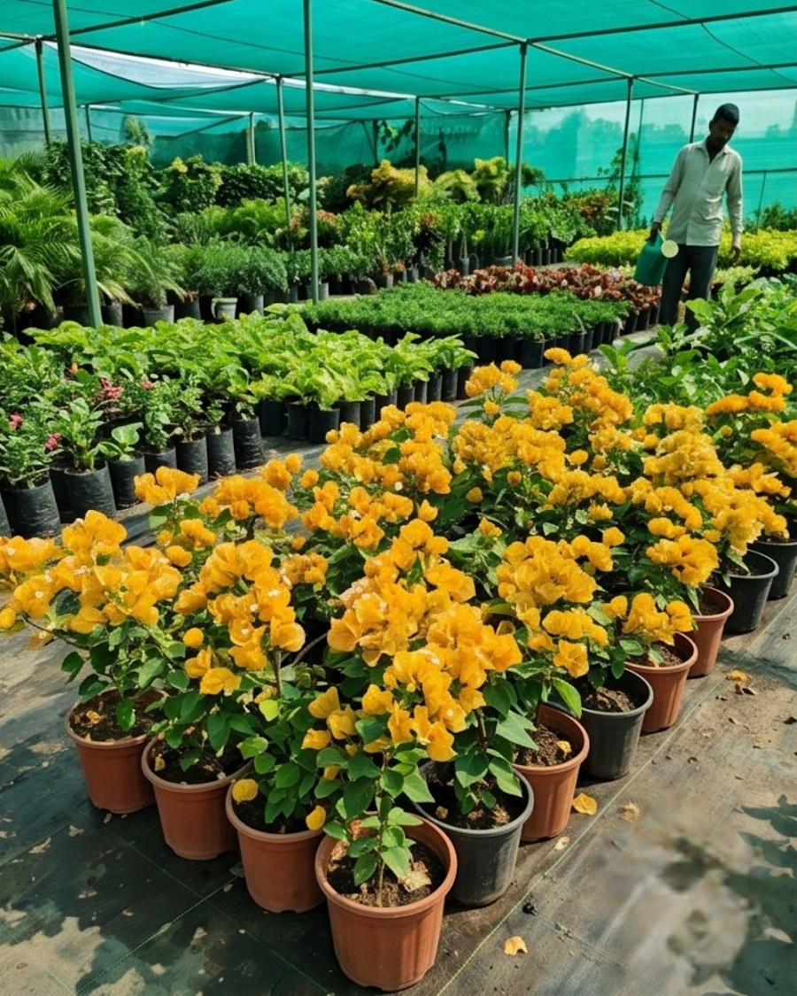 Imported Yellow Diamond Bougainvillea Plant — view 6