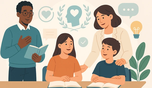 Ilustración sobre sociales y emocionales
