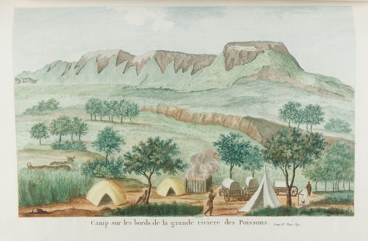 Camp sur les bords de la grande riviere des Poissons 18th century