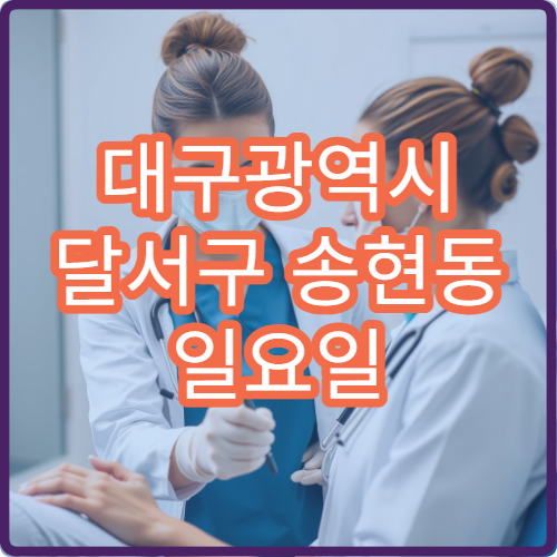 대구광역시 달서구 송현동 일요일 당번약국은 어디일까