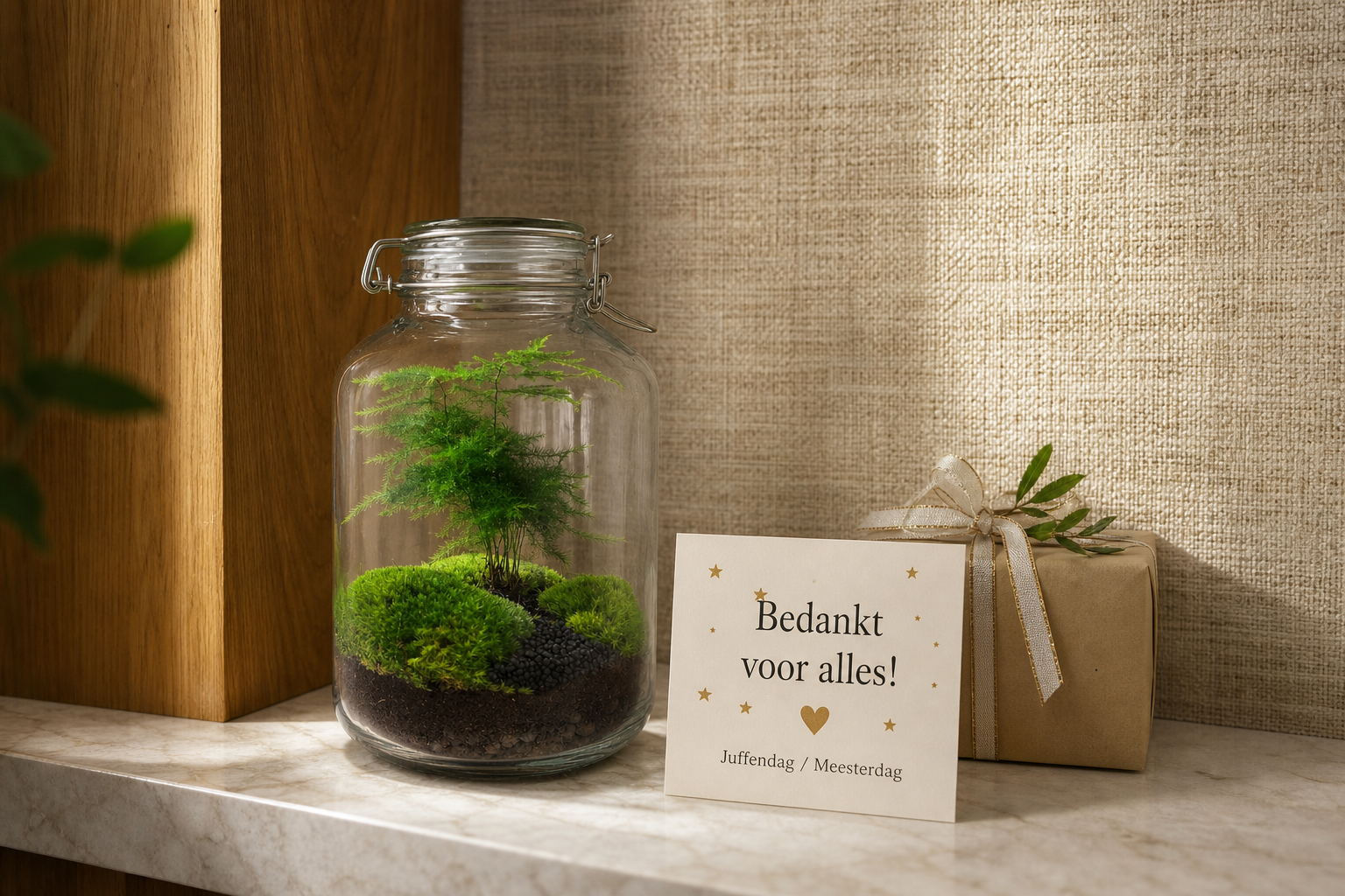 Jar Asparagus terrarium bottle garden