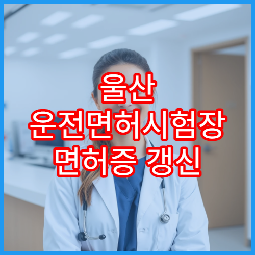 울산 운전면허시험장 면허증 갱신 절차·적성검사 준비물 안내