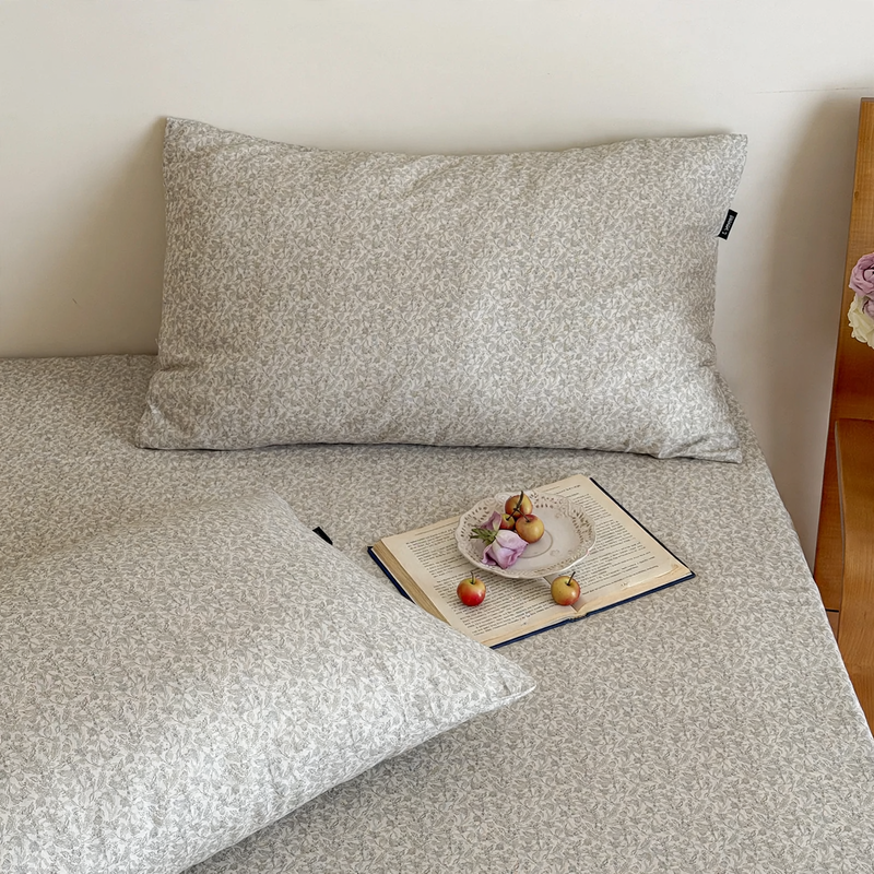 Cotton pillowcase, double-layer, pair