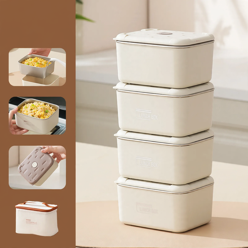 Stainless Steel Lunchbox, Multi-layered, 501–800 ml