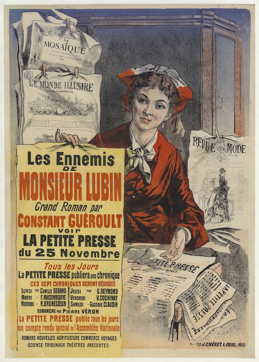 Les ennemis de Monsieur Lubin grand roman par Constant Guéroult Voir La Petite P