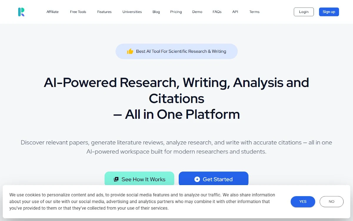 Captura de ResearchPal