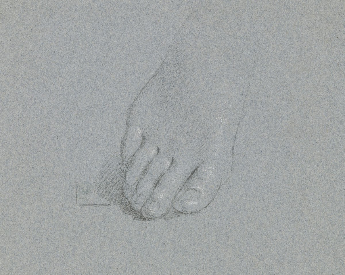 Der Rechte Fuß Der Allegorischen Gestalt Der Religion Ca 1834