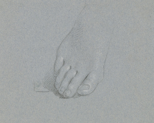 Der Rechte Fuß Der Allegorischen Gestalt Der Religion Ca 1834