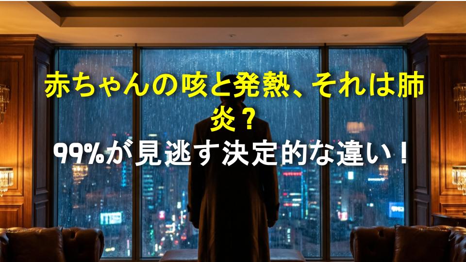 赤ちゃんの咳と発熱、それは肺炎？99%が見逃す決定的な違い！